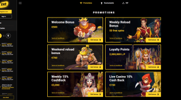 Zet Casino promotions