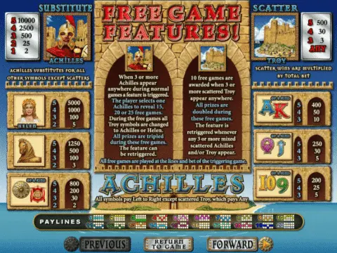 play Achilles slot