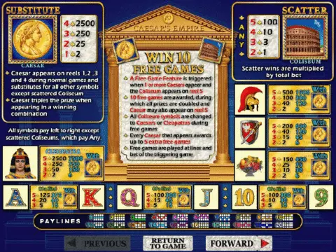 play Caesars Empire slot