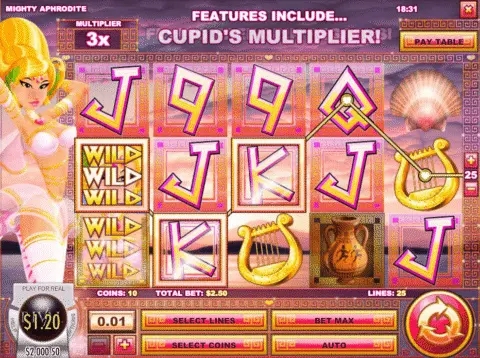 play Mighty Aphrodite slot