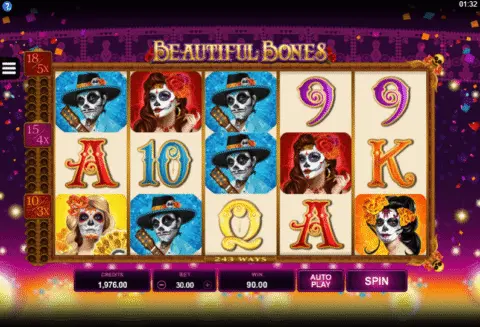 Beautiful Bones slot free spins