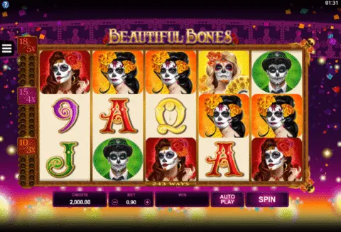 Beautiful Bones slot game