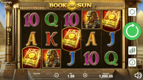 Book of Sun slot free spins