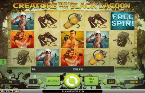 Creature from the Black Lagoon slot free spins