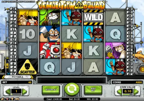 Demolition Squad slot free spins