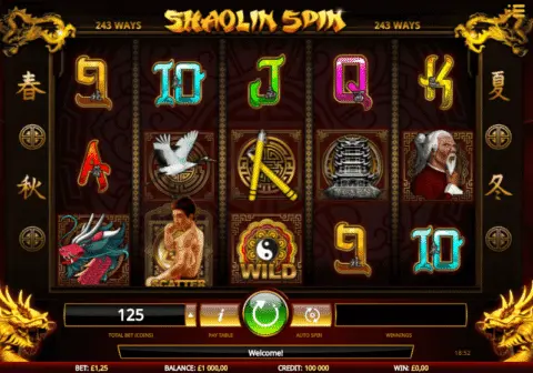 Shaolin Spin slot free spins