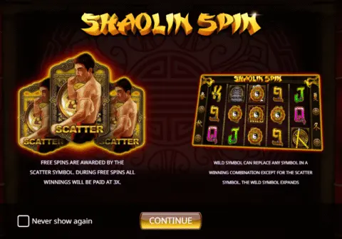 Shaolin Spin slot game