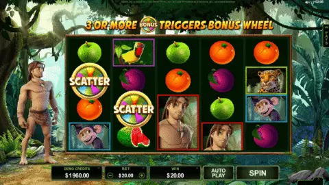 Tarzan slot free spins