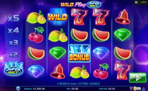 Wild Play SuperBet slot game