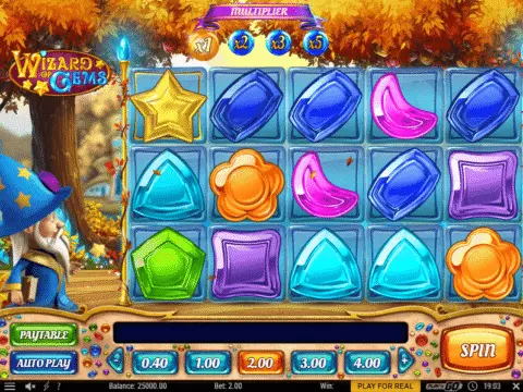 Wizard of Gems slot free spins