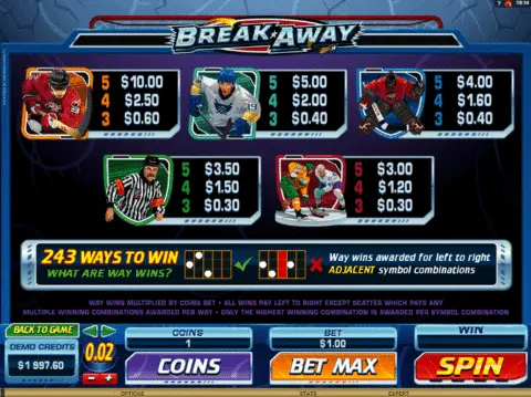 play Break Away slot