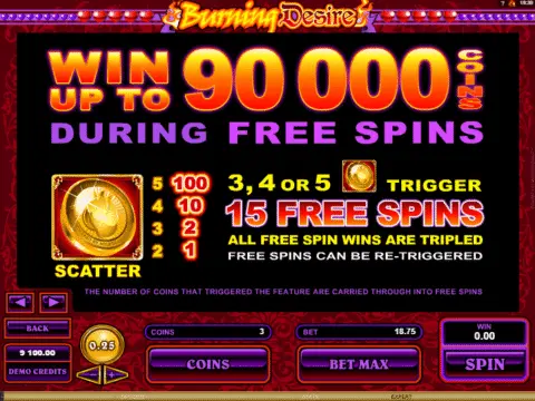 play Burning Desire slot