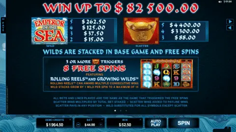 play Emperor of the Sea slot