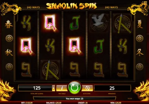 play Shaolin Spin slot