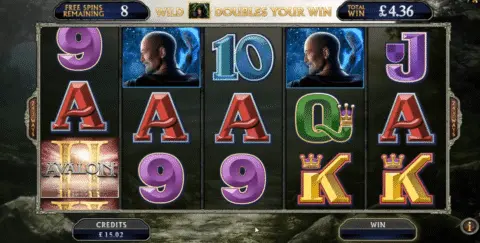 Avalon Ii Quest For The Grail Slot Game Free Spins