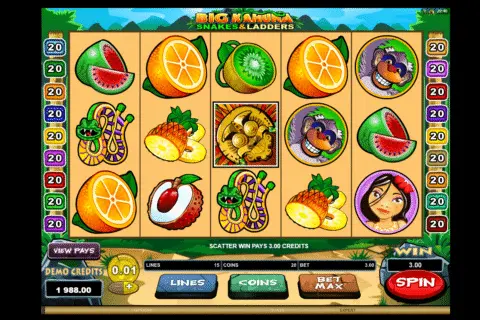 Big Kahuna Snakes & Ladders Slot Game Free Spins