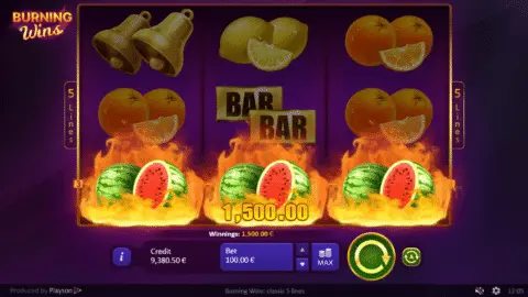 Burning Wins Slot Game