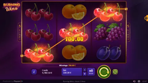 Burning Wins Slot Game Free Spins