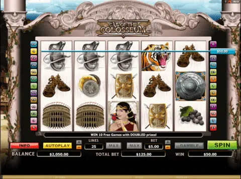 Call Of The Colosseum Slot Game Free Spins