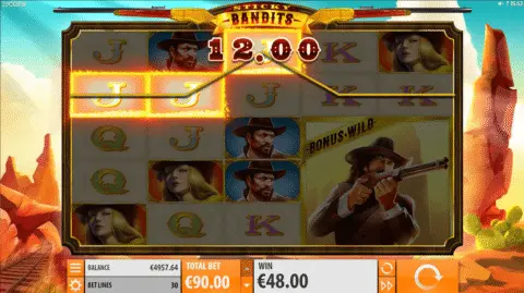 Sticky Bandits Slot Game Free Spins