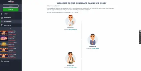 Syndicate Casino Vip Program