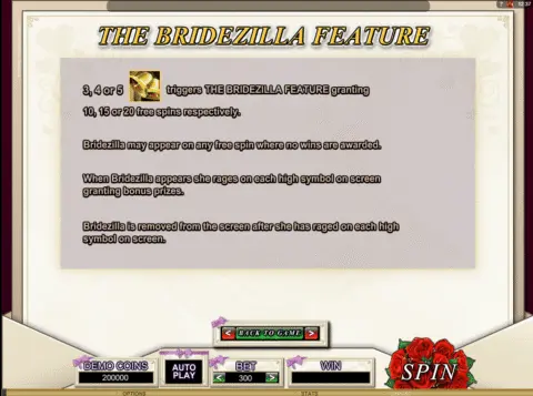 Play Bridezilla Slot