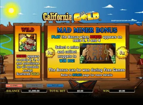 Play California Gold Slot