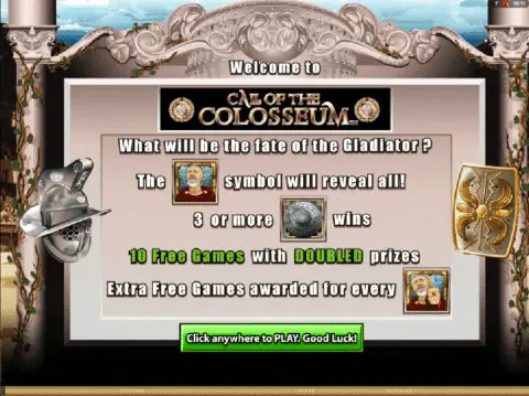 Play Call Of The Colosseum Slot