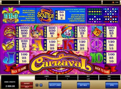 Play Carnaval Slot
