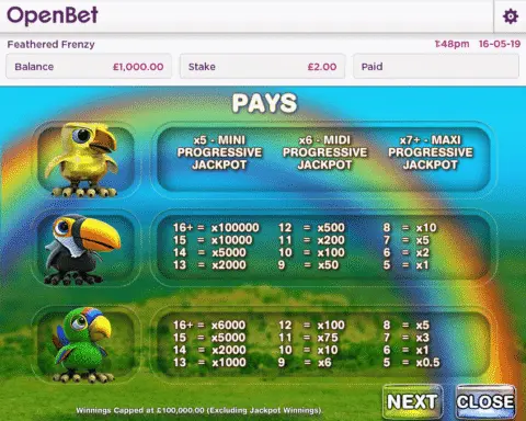 Play Feathered Frenzy Slot