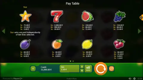 Play Fruits’n’stars Slot