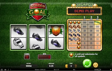 Golden Goal Slot Game Free Spins