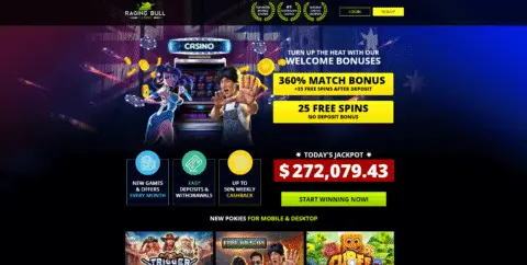 Raging Bull Casino Free Spins No Deposit