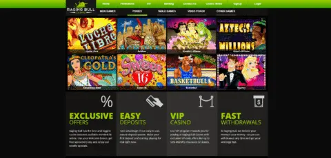 Raging Bull Casino Pokies