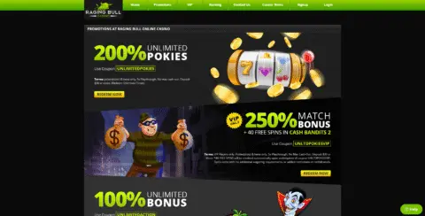 Raging Bull Casino Promotions