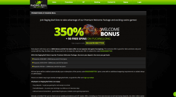 Raging Bull Slots Casino Promotions