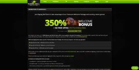 Raging Bull Slots Casino Promotions