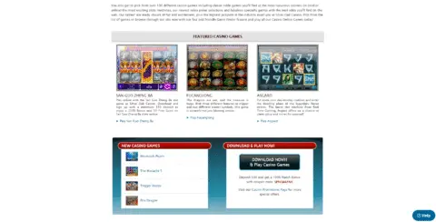 Silver Oak Casino Slot Games