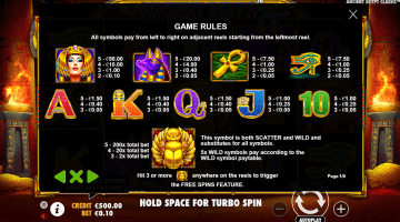 Play Ancient Egypt Classic Slot