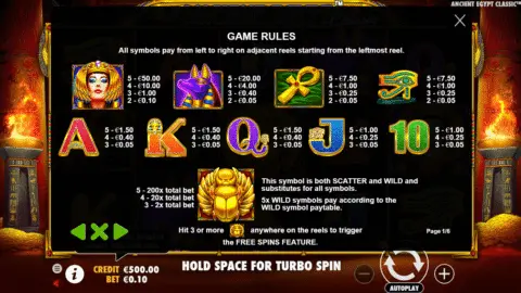 Play Ancient Egypt Classic Slot