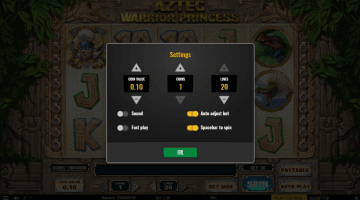 Play Aztec Warrior Princess Slot