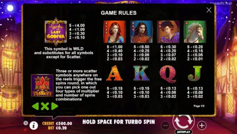 Play Lady Godiva Slot