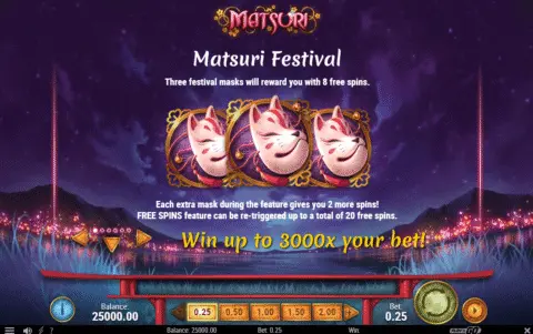 Play Matsuri Slot