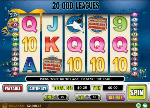 20,000 Leagues Slot Game