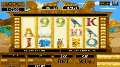 Boy King’s Treasure Slot Game