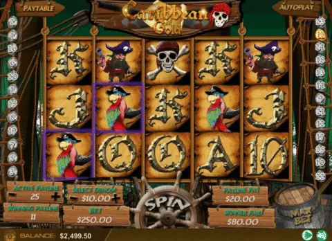 Caribbean Gold Slot Game Free Spins