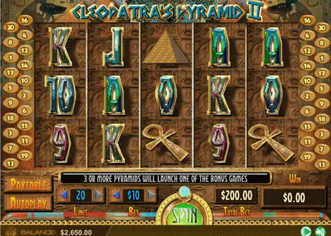 Cleopatra’s Pyramid Slot Game Free Spins