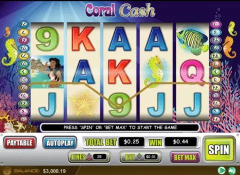 Coral Cash Slot Game