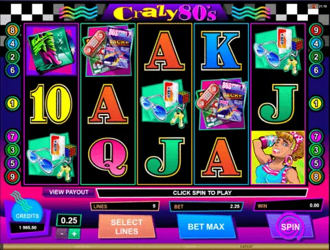 Crazy 80’s Slot Game