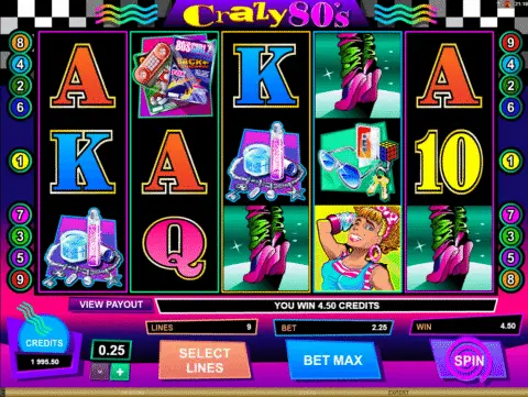 Crazy 80’s Slot Game Free Spins